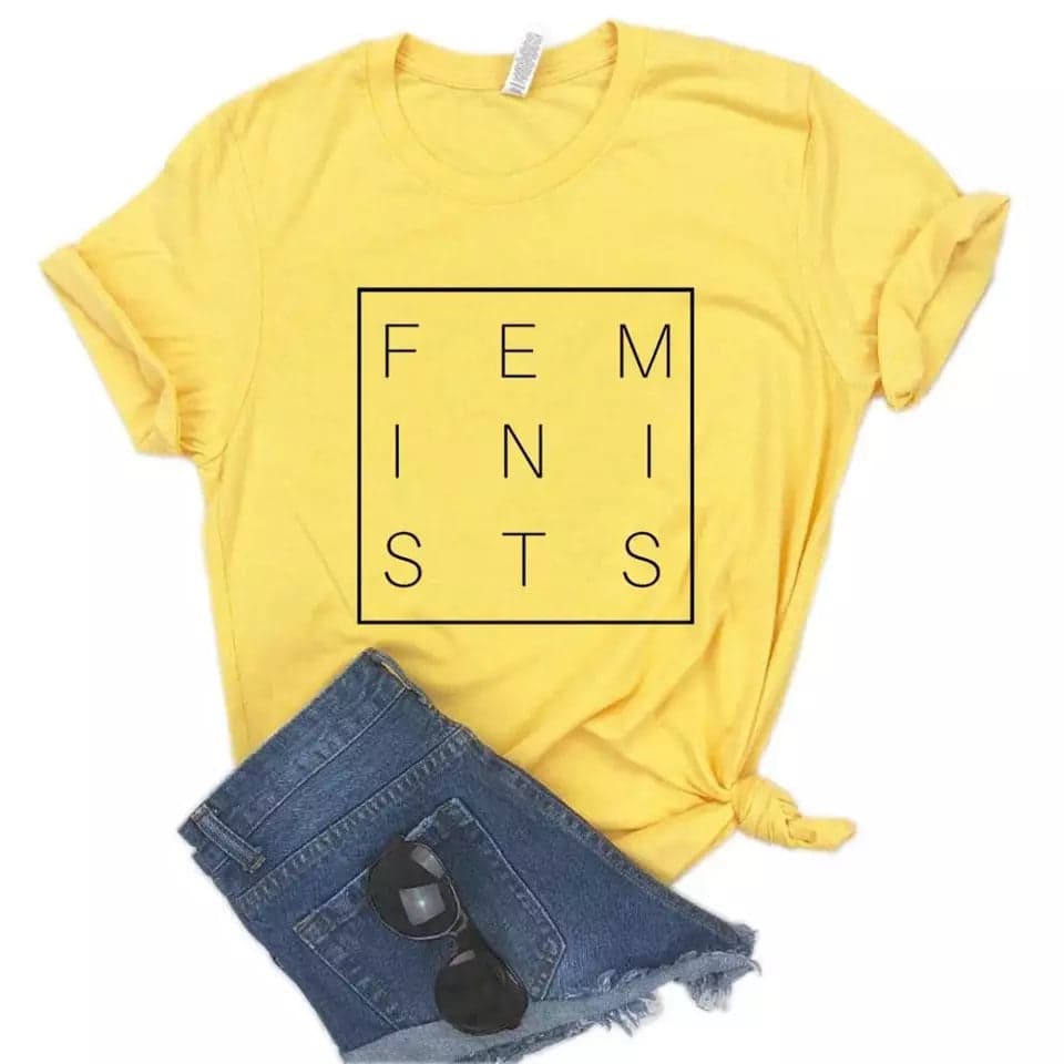 Camiseta estampada tipo T- shirt FEMINIST CUADRADO — foto 4