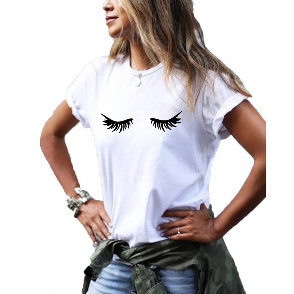 Camiseta estampada T-shirt Pestañas — foto 7