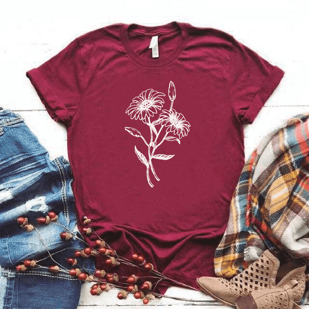 Camiseta estampada tipo T-shirt 2 FLORES CRUZADAS — foto 7
