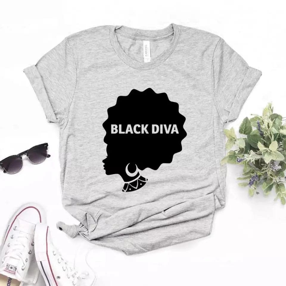 Camiseta estampada tipo T-shirt Black Diva — foto 4