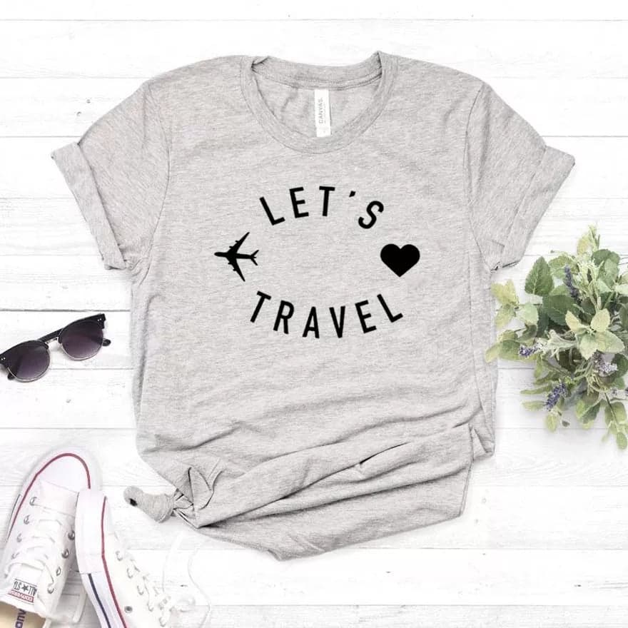 Camisa estampada tipo T-shirt Let's Travel — foto 3