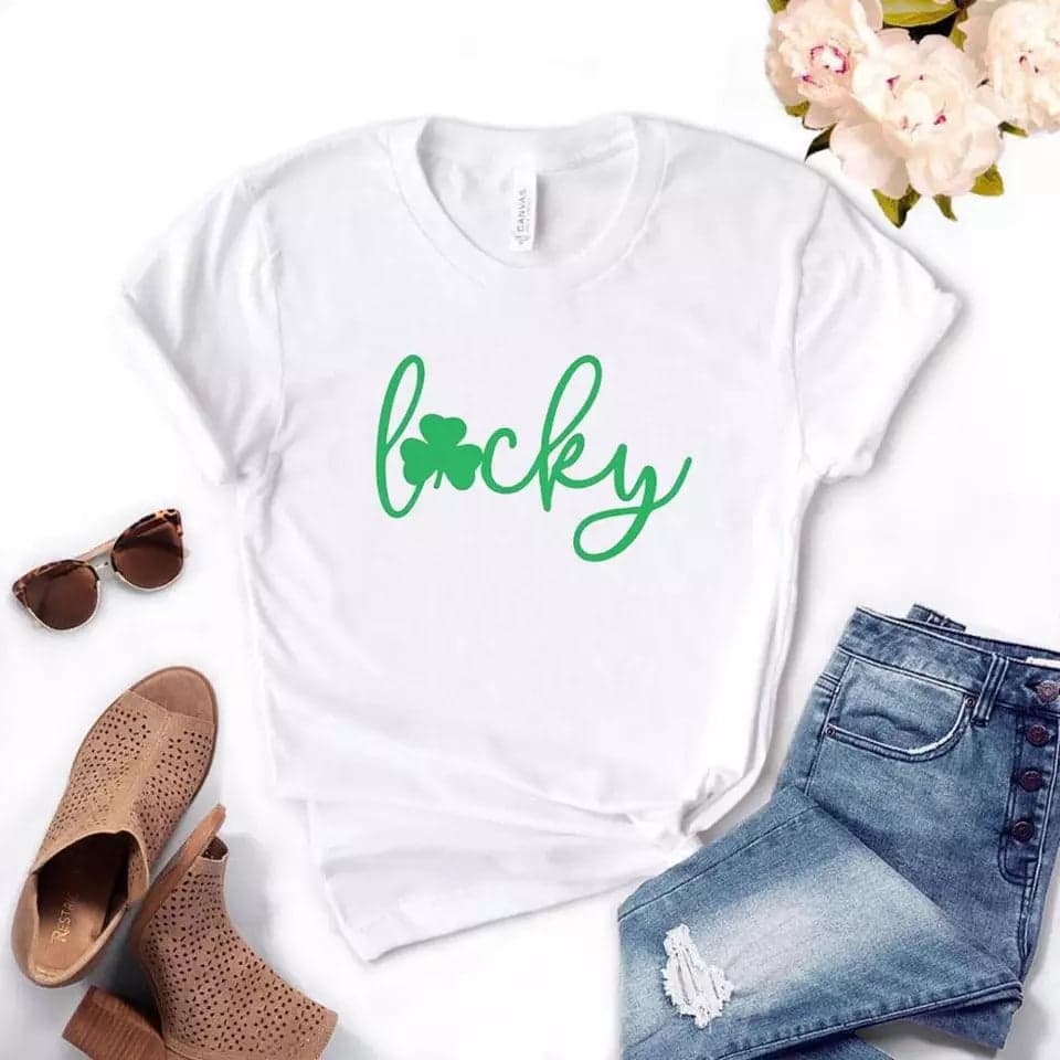 Camiseta estampada T-shirt Luckey Trebol — foto 1