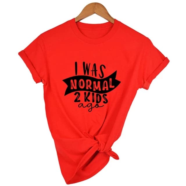 Camiseta estampada T-shirt I was normal 2 kids ago — foto 2