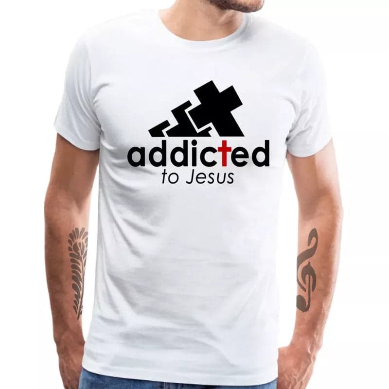 Camiseta estampada unisex T- Shirt Addicted to Jesus — foto 15