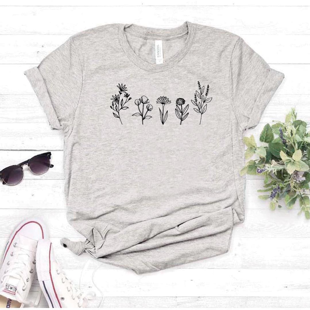 Camisa estampada tipo T- shirt 5 Flores — foto 2