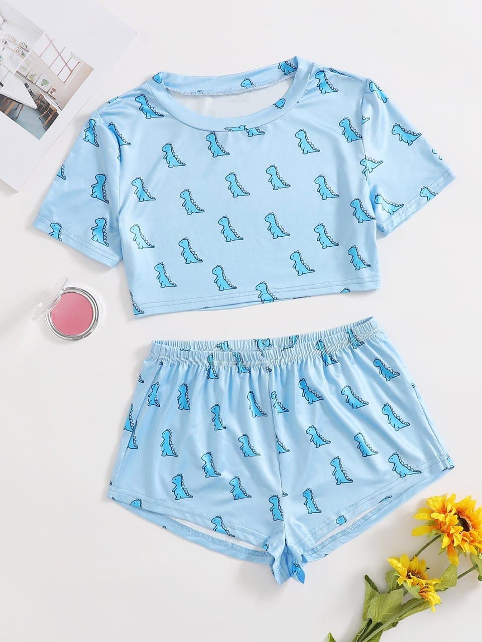 Pijama Estampada en polialgodon de Short Dino — foto 1