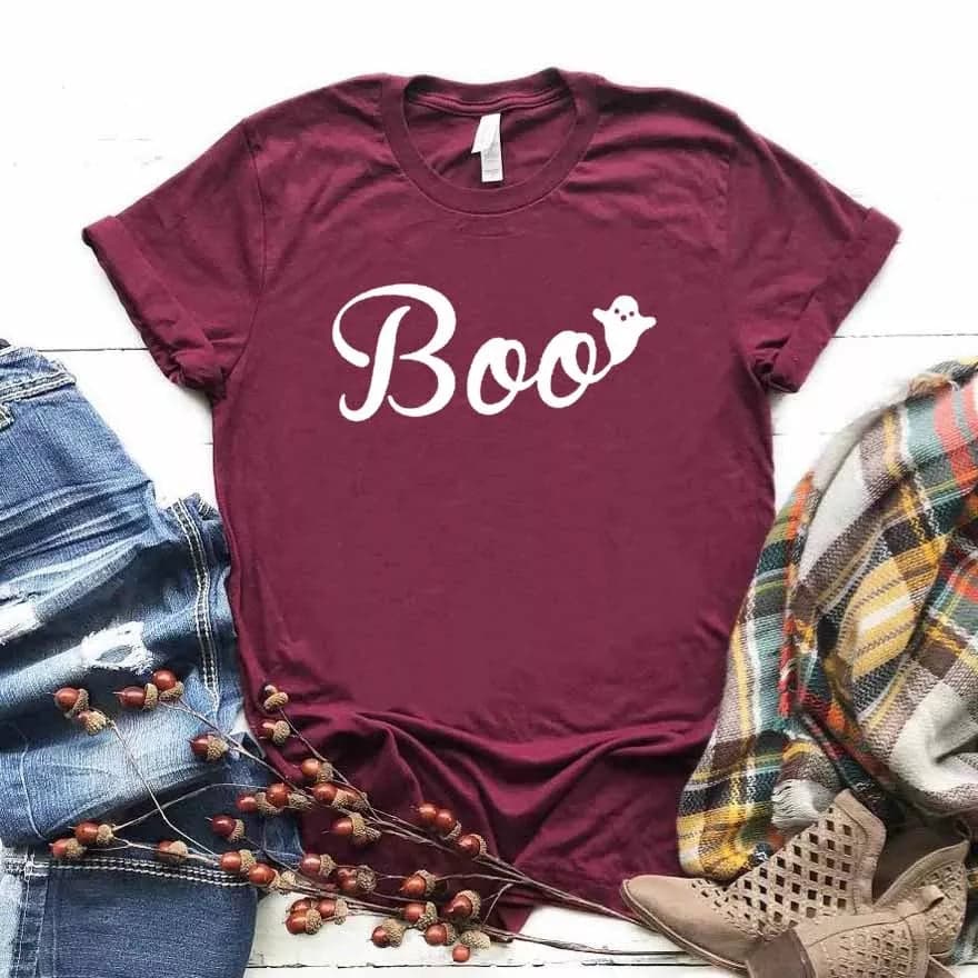 Camisa estampada tipo T-shirt Boo fantasma — foto 6