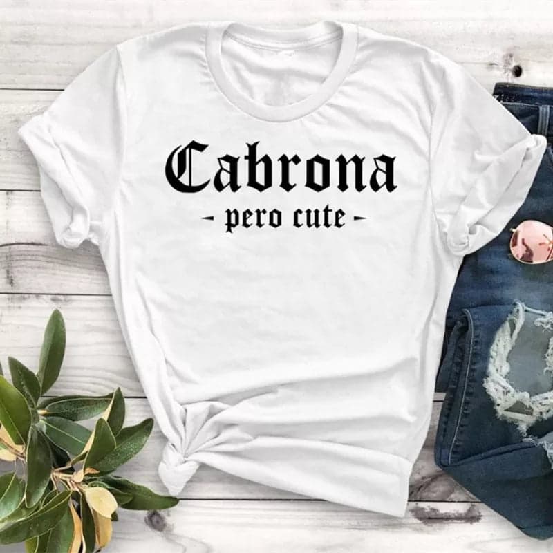 Camiseta estampada T-shirt Cabrona pero Cute — foto 2