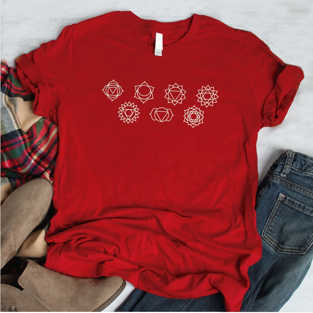 Camisa estampada tipo T- shirt los 7 chakras — foto 5