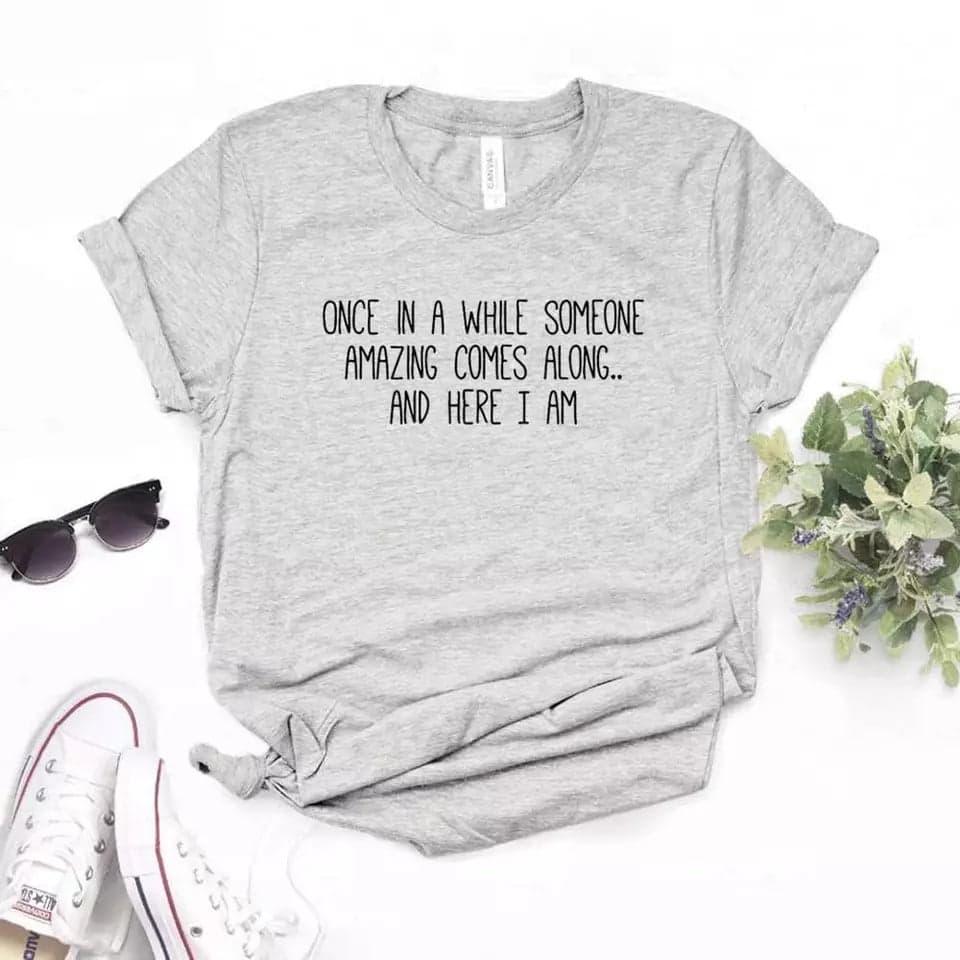 Camisetas estampada tipo T-shirt ONCE IN A WHILE SOMEONE — foto 6