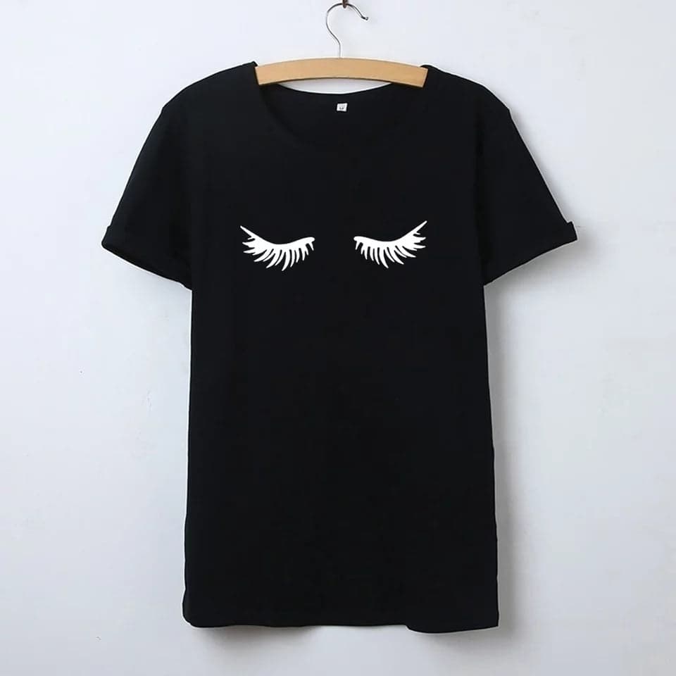 Camiseta estampada T-shirt Pestañas — foto 3