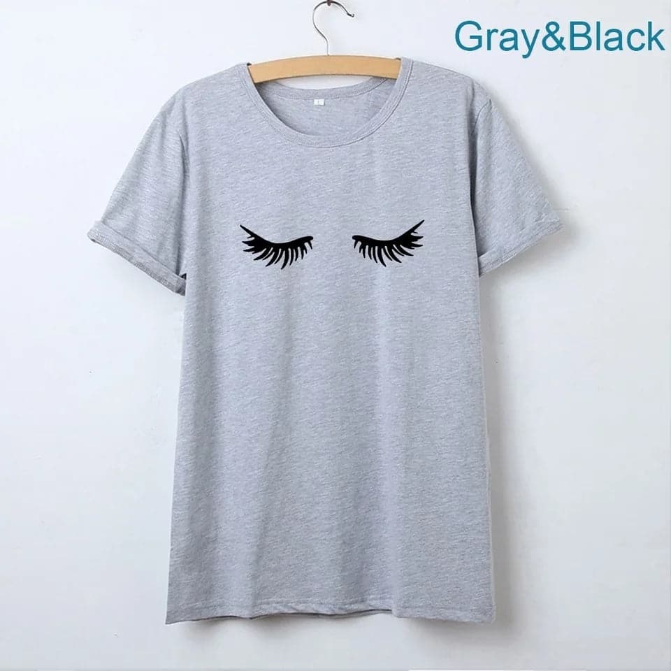 Camiseta estampada T-shirt Pestañas — foto 4