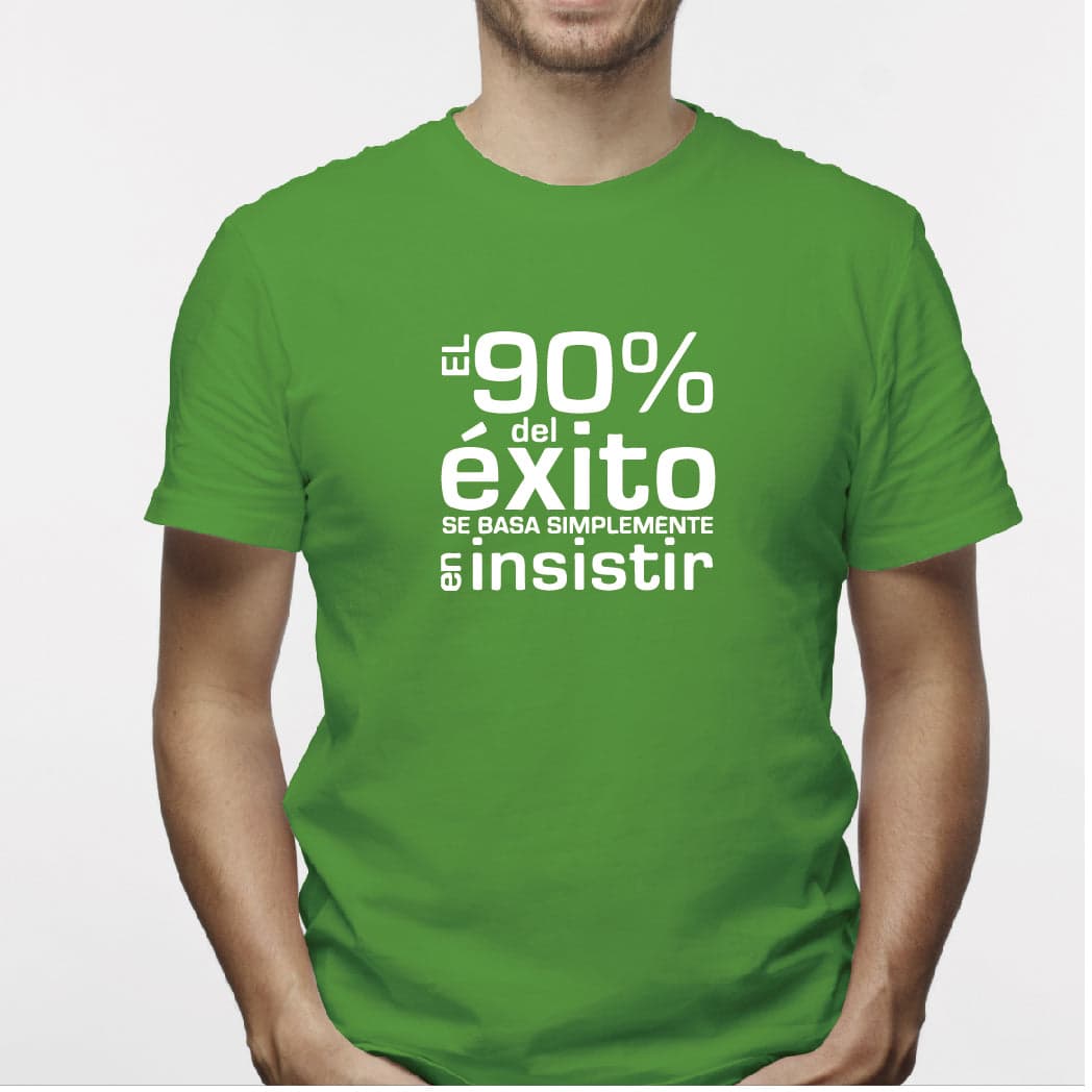 Camisa estampada para hombre tipo T-Shirt El 90% del exito — foto 6