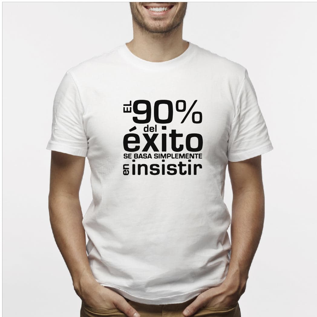 Camisa estampada para hombre tipo T-Shirt El 90% del exito — foto 7