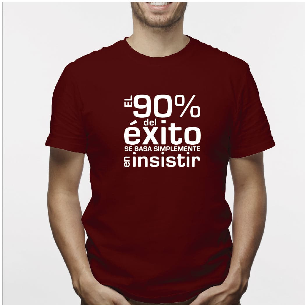 Camisa estampada para hombre tipo T-Shirt El 90% del exito — foto 2