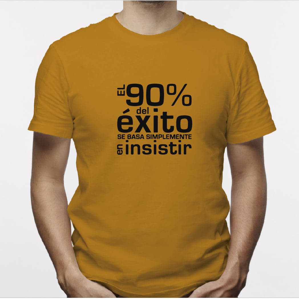 Camisa estampada para hombre tipo T-Shirt El 90% del exito — foto 3