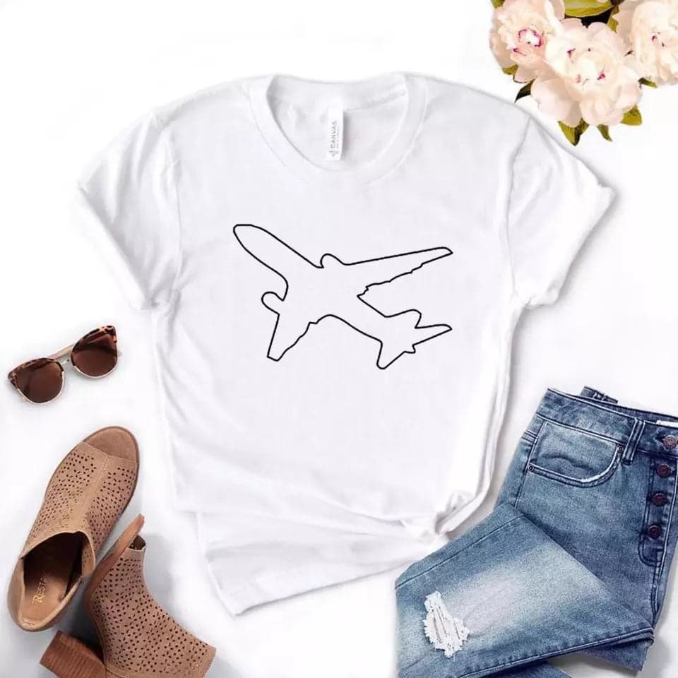Camiseta estampada tipo T-shirt  Avión — foto 2