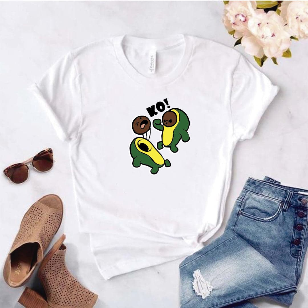 Camisa estampada  tipo T-shirt  aguacate KO — foto 1