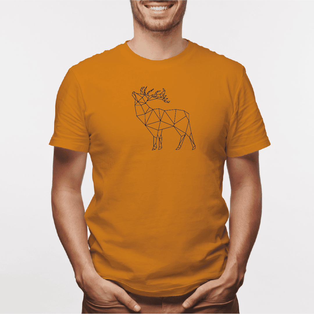 Camisa estampada para hombre  tipo T-shirt Alce Geometrico — foto 3
