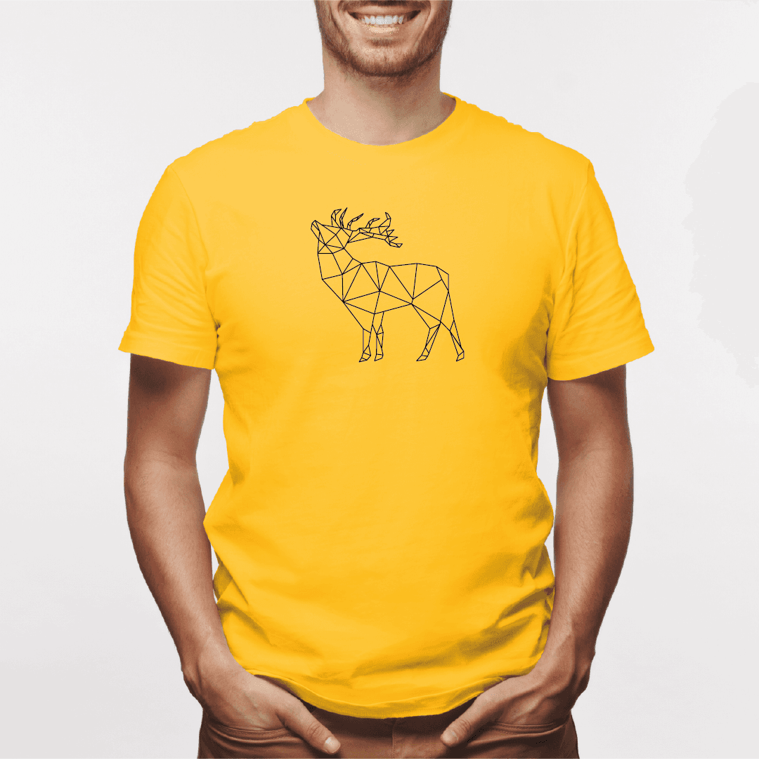 Camisa estampada para hombre  tipo T-shirt Alce Geometrico — foto 7
