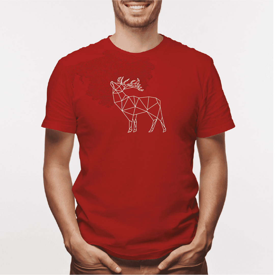 Camisa estampada para hombre  tipo T-shirt Alce Geometrico — foto 2