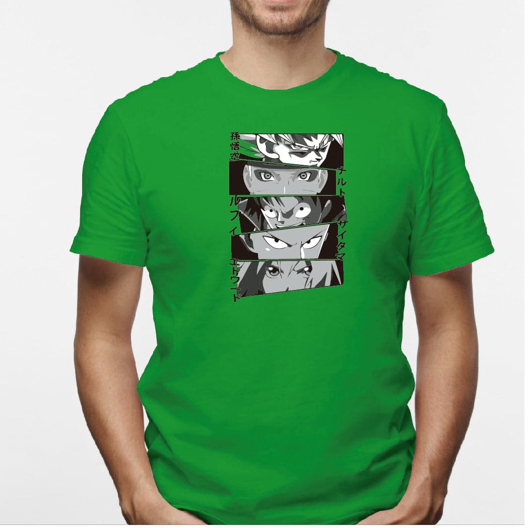Camisa estampada en algodón para hombre tipo T-shirt Anime — foto 6