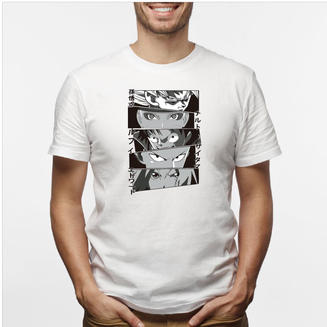 Camisa estampada en algodón para hombre tipo T-shirt Anime — foto 7