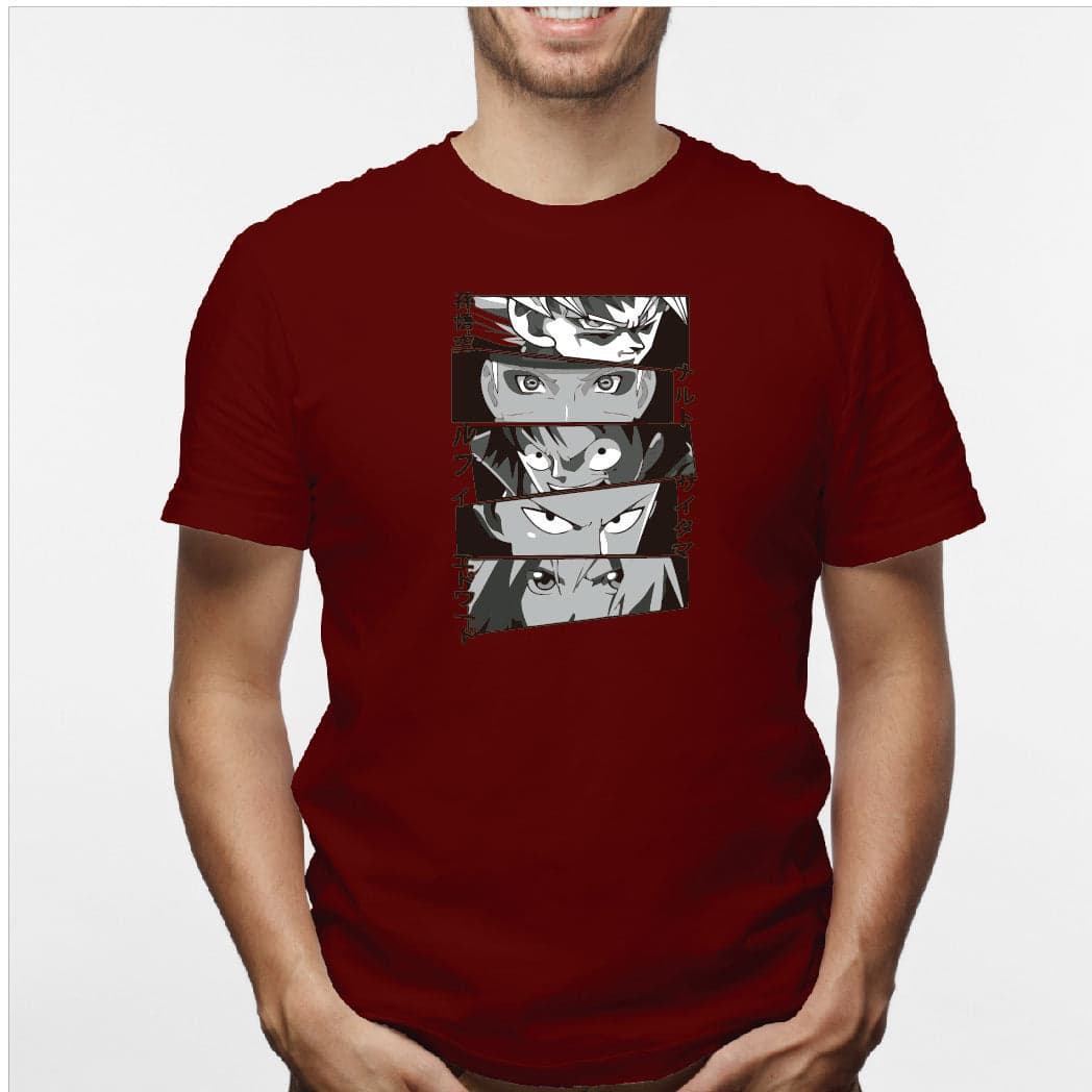 Camisa estampada en algodón para hombre tipo T-shirt Anime — foto 2