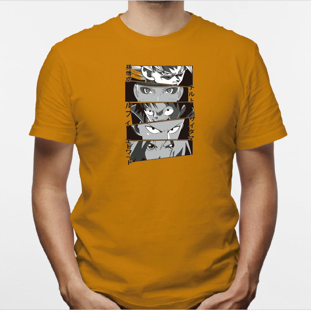 Camisa estampada en algodón para hombre tipo T-shirt Anime — foto 3