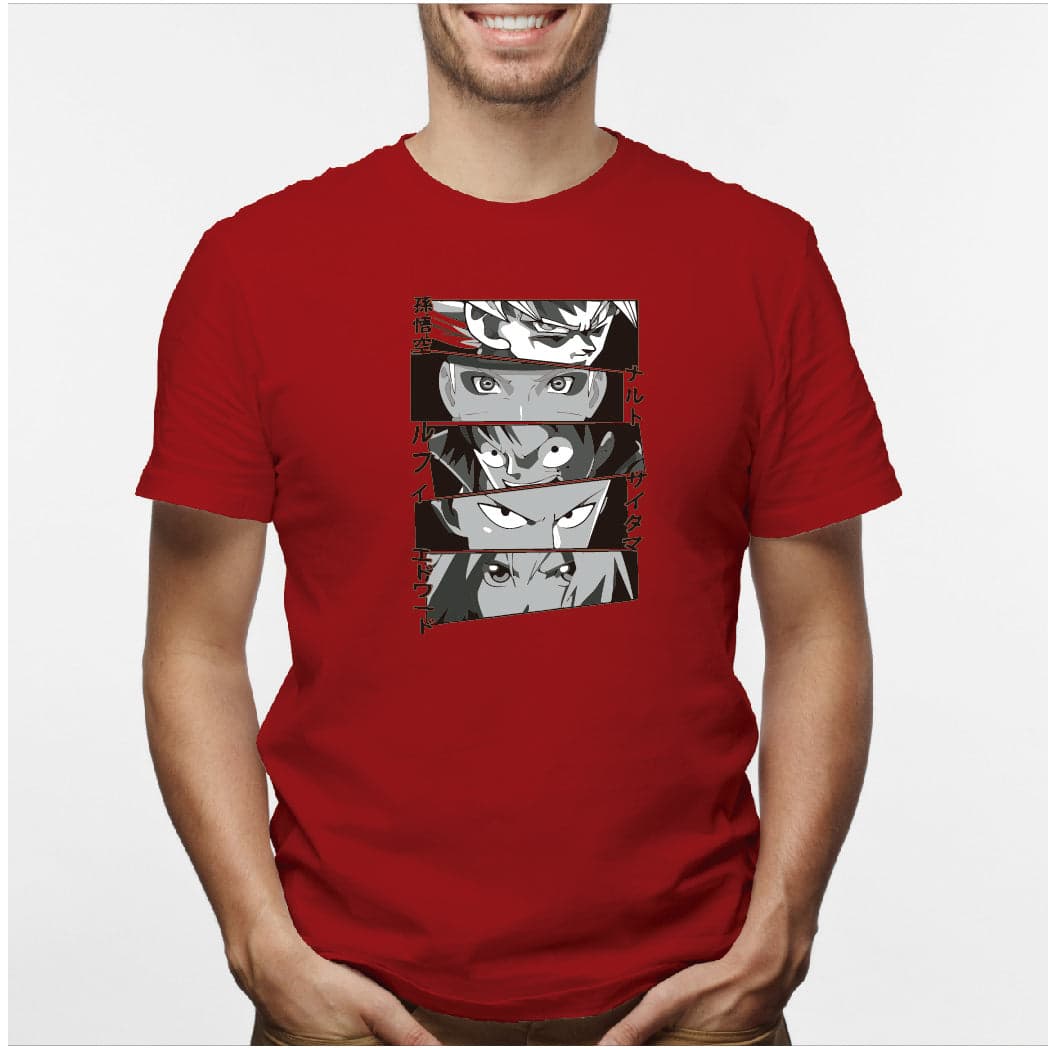 Camisa estampada en algodón para hombre tipo T-shirt Anime — foto 4