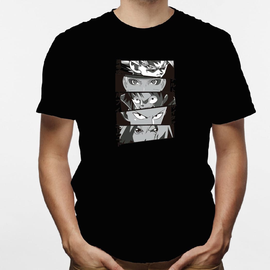 Camisa estampada en algodón para hombre tipo T-shirt Anime — foto 5