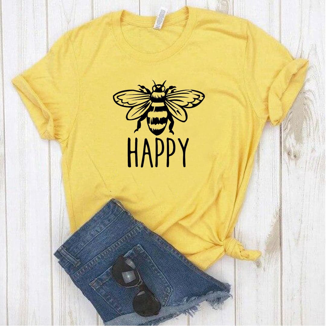 Camiseta estampada Tshirt Abeja Grande Happy — foto 1