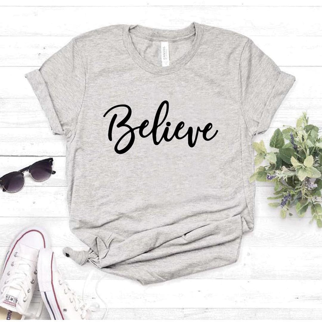 Camiseta estampada T-shirt Belive — foto 2