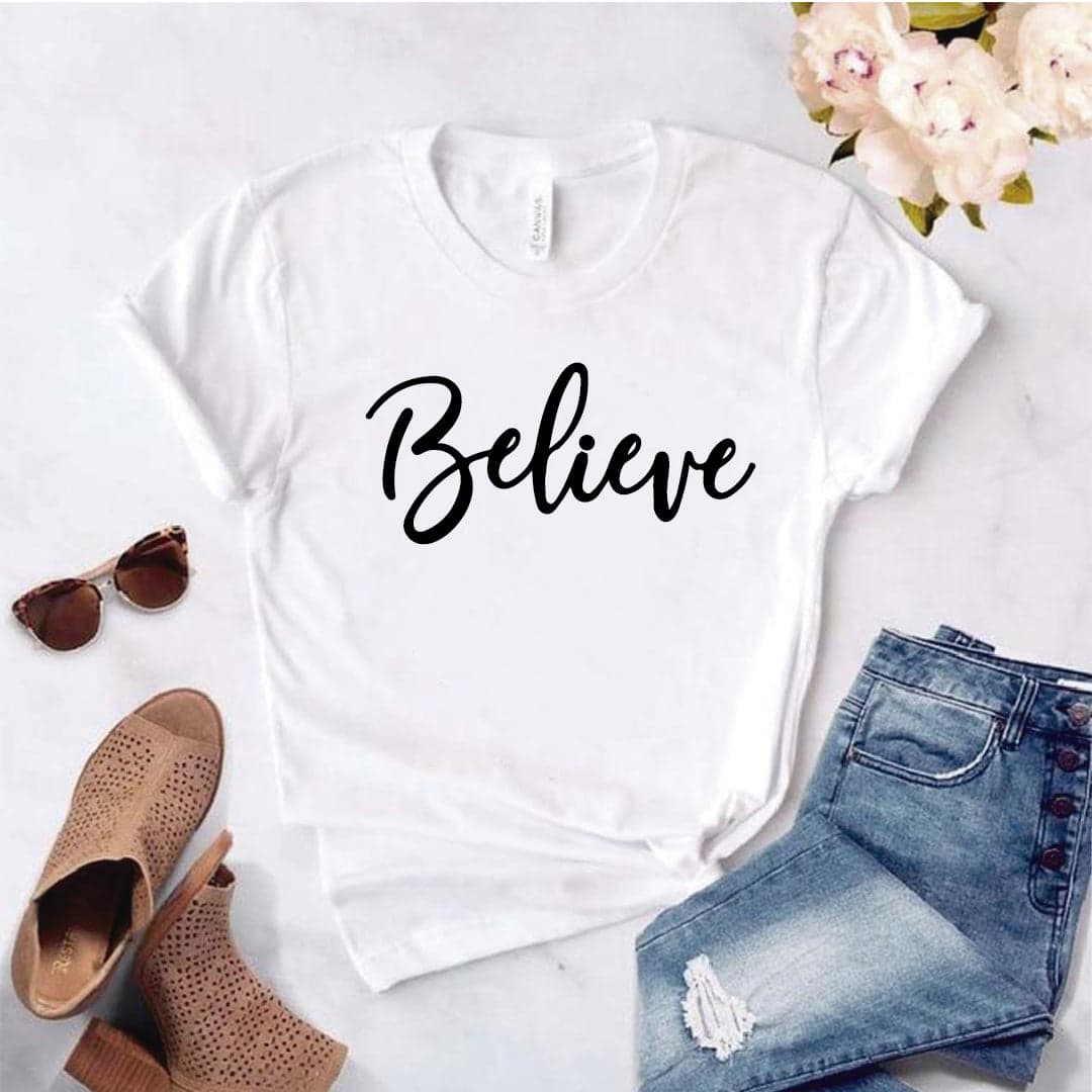 Camiseta estampada T-shirt Belive — foto 3