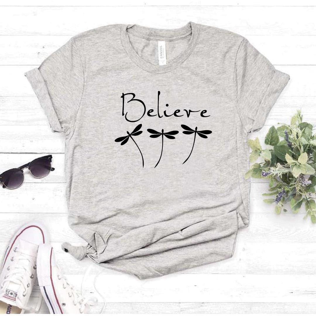 Camisa estampada  tipo T-shirt  BELIVE LIBELULAS — foto 7