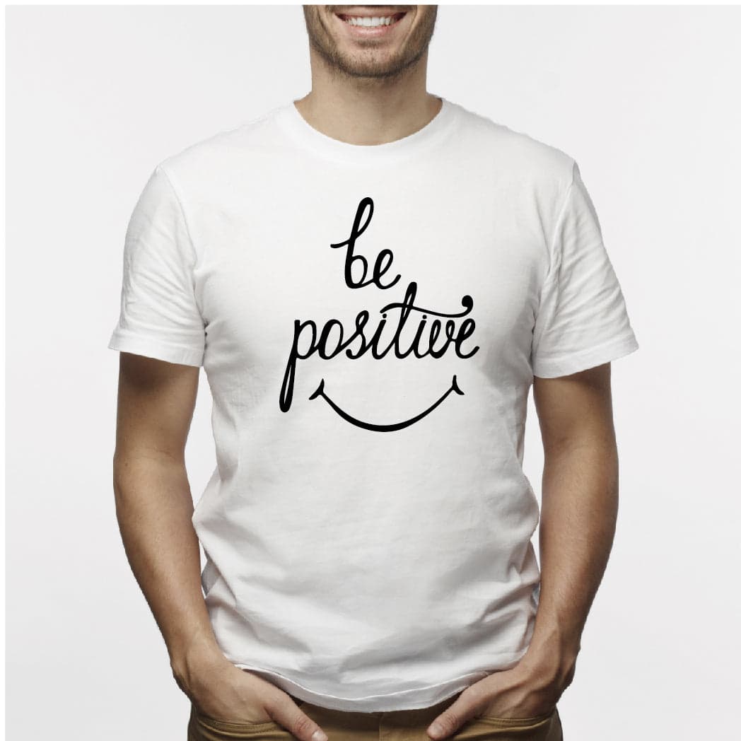 Camisatas estampada para hombre  tipo T-shirt  BE POSITIVE — foto 1