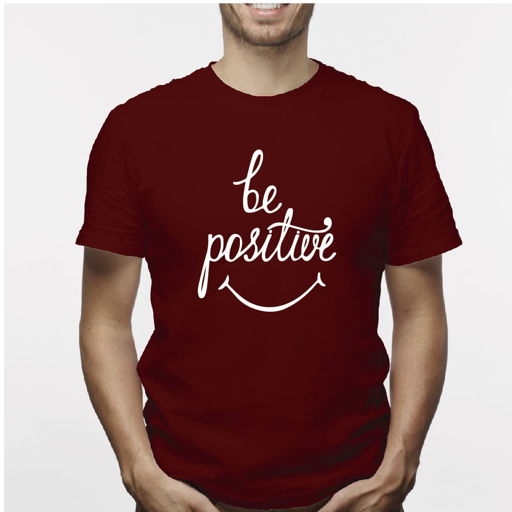 Camisatas estampada para hombre  tipo T-shirt  BE POSITIVE — foto 2