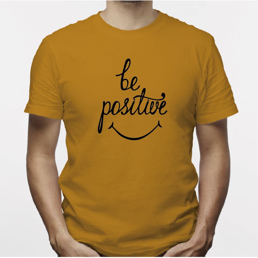 Camisatas estampada para hombre  tipo T-shirt  BE POSITIVE — foto 3