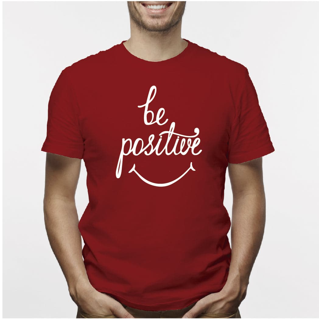 Camisatas estampada para hombre  tipo T-shirt  BE POSITIVE — foto 4