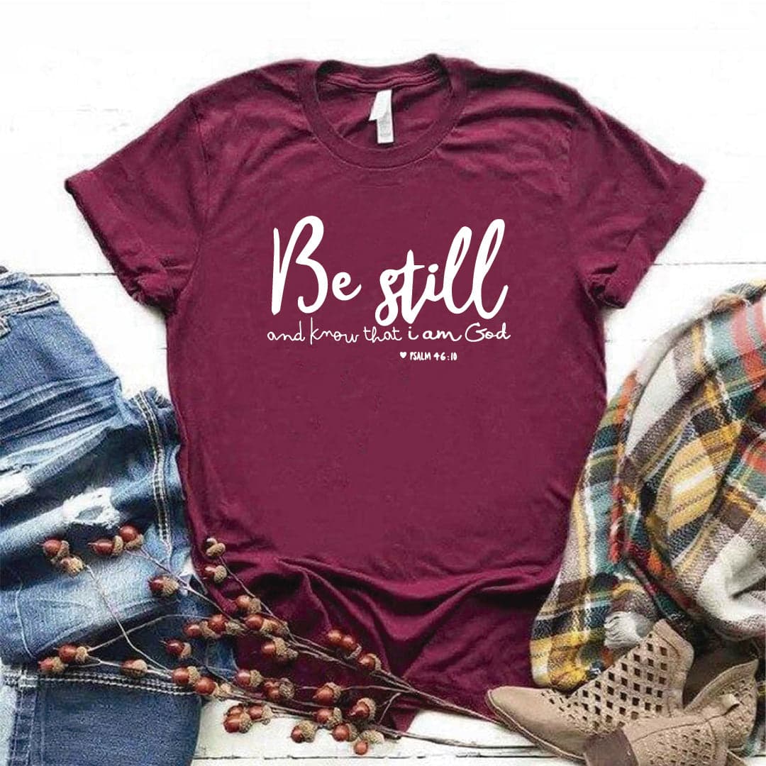 Camiseta estampada T-shirt Be Still — foto 6