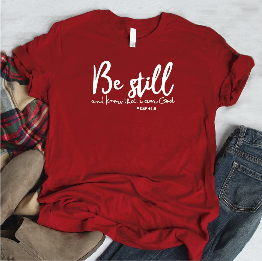 Camiseta estampada T-shirt Be Still — foto 8