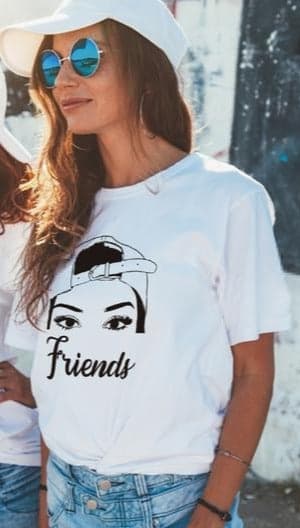Camiseta T-shirt mujer BEST FRIENDS — foto 3