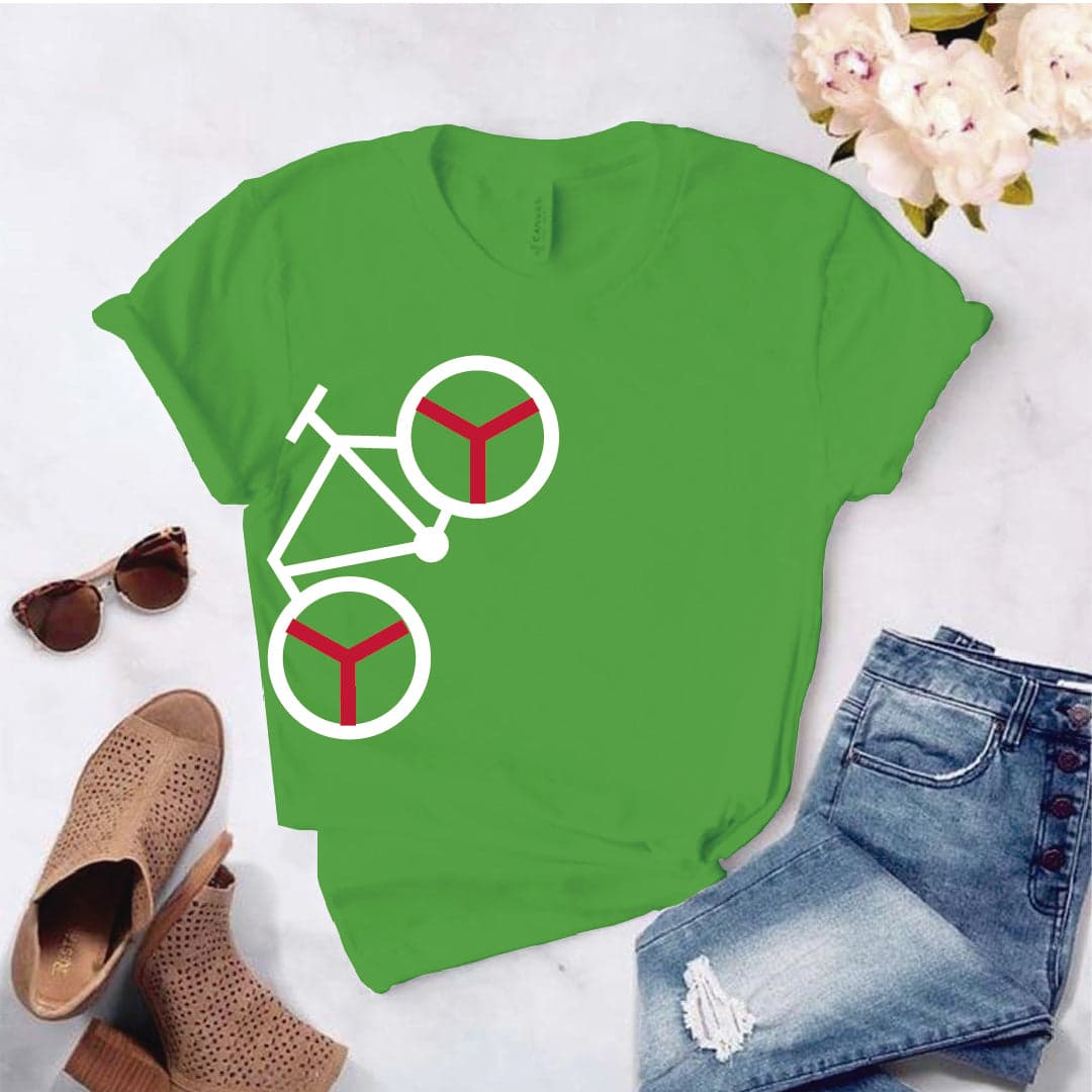 Camisa estampada  tipo T-shirt BICICLETA DE LADO — foto 4