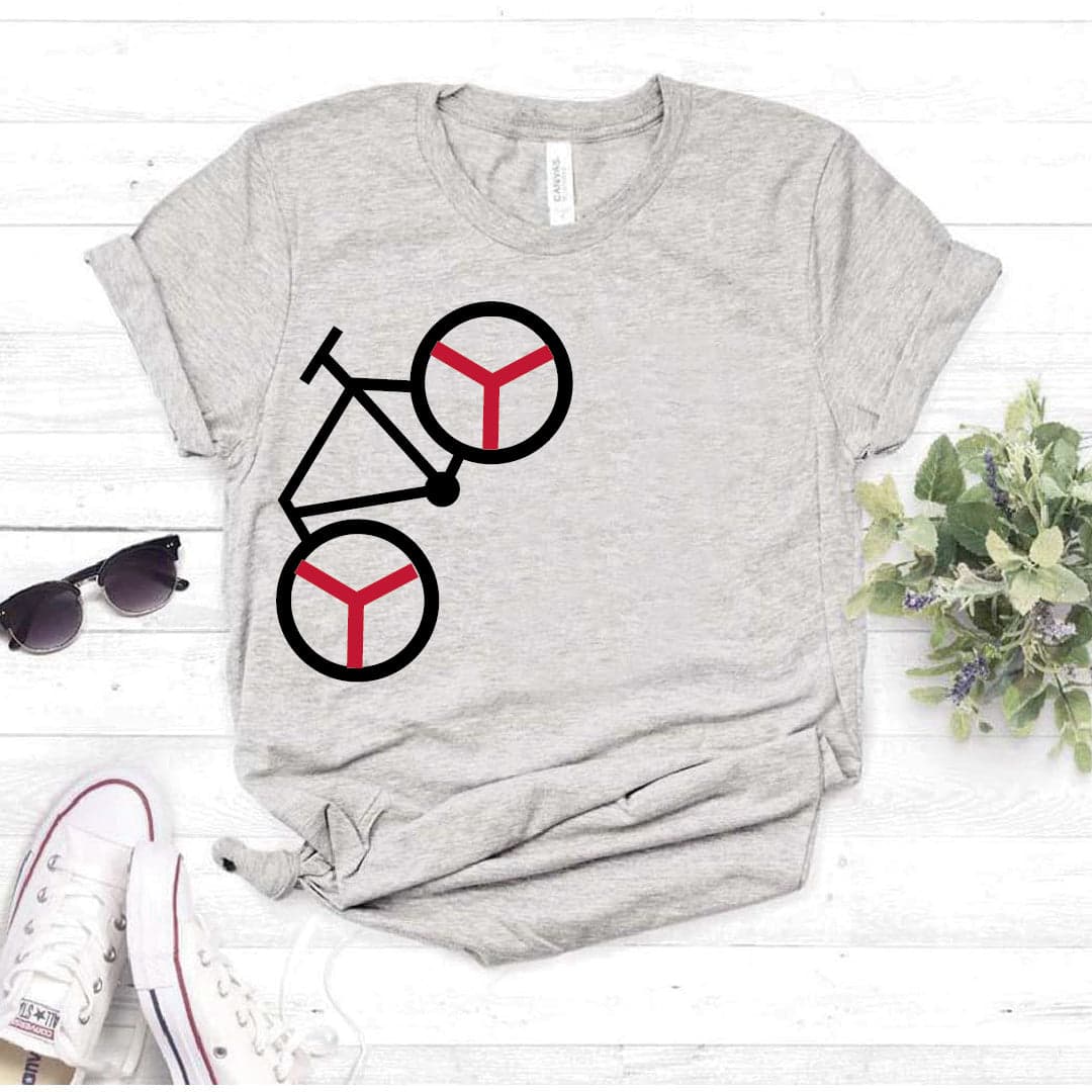 Camisa estampada  tipo T-shirt BICICLETA DE LADO — foto 7