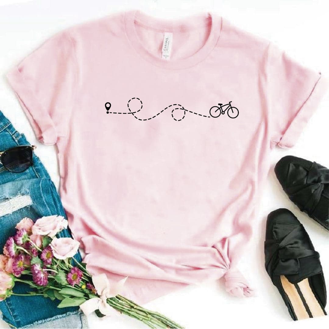 Camisa estampada  tipo T-shirt BICICLETA CAMINO DELINEADO — foto 6