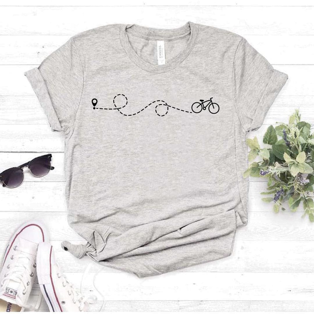 Camisa estampada  tipo T-shirt BICICLETA CAMINO DELINEADO — foto 7