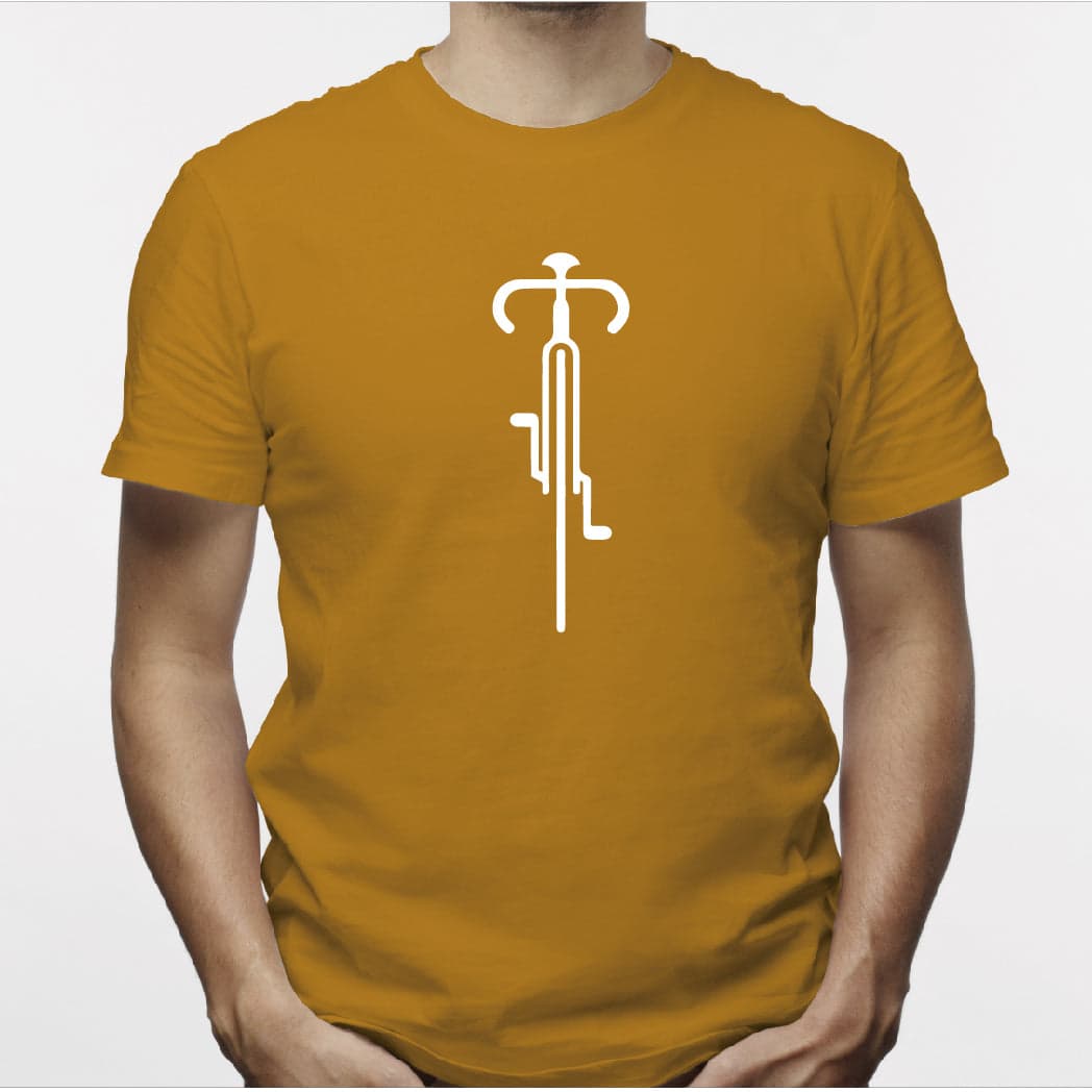 Camiseta estampada  tipo T-shirt Hombre Bicicleta de Frente — foto 7