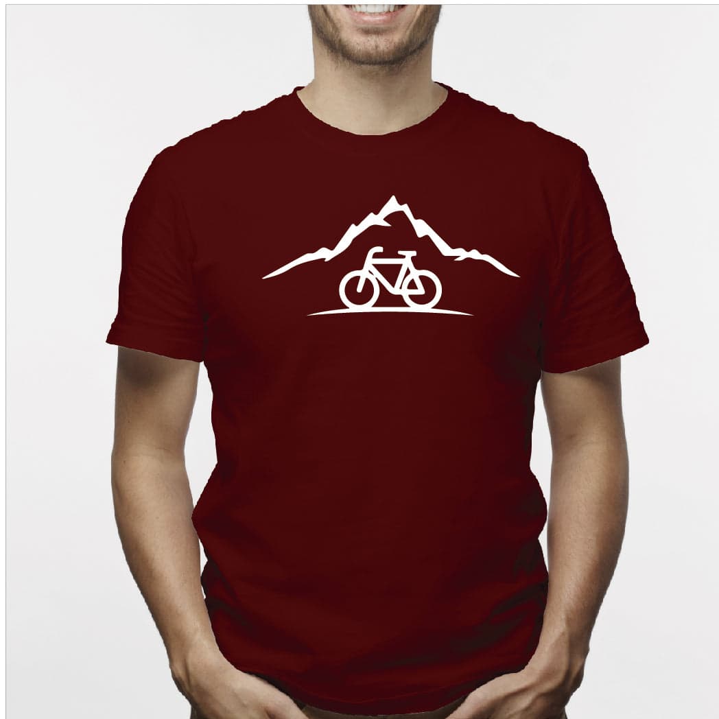 Camisa estampada para hombre  tipo T-shirt Bicicleta Montaña — foto 2
