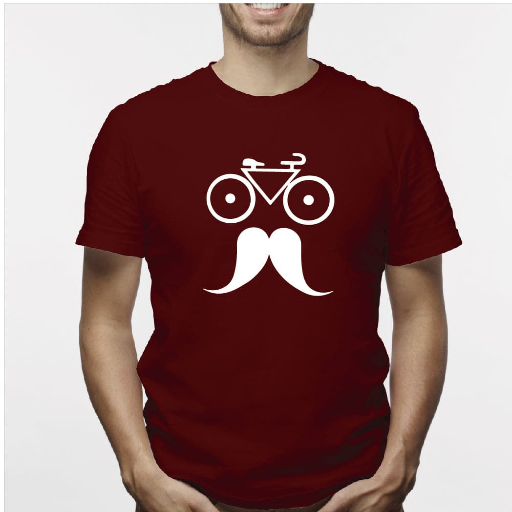 Camiseta estampada  tipo T-shirt Hombre Bicicleta mostacho — foto 6