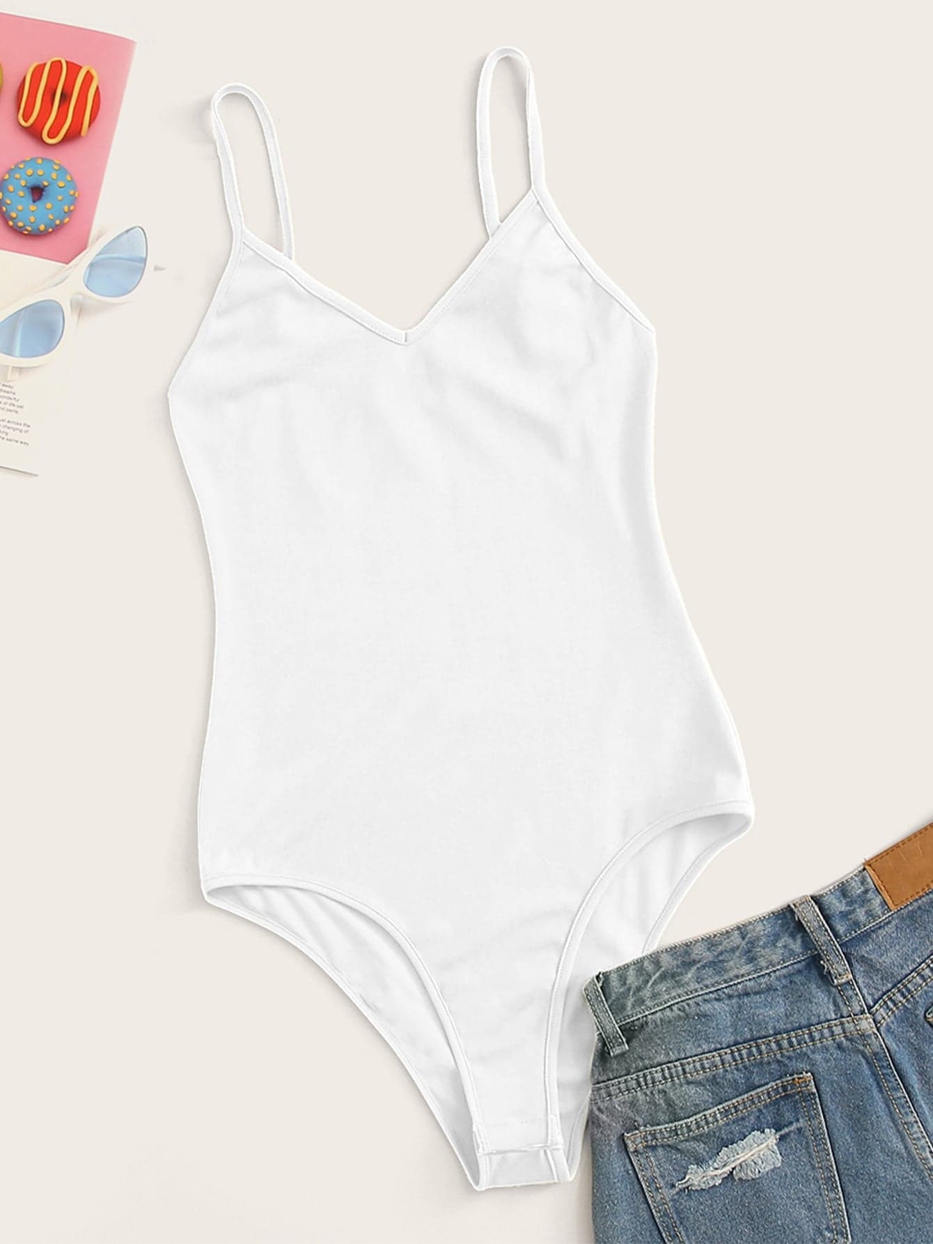 Body para dama con tirantes cuello V — foto 2